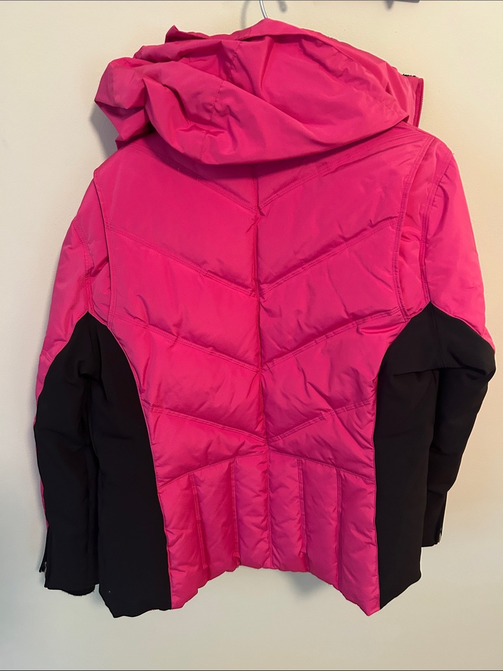 ZeroXposur Hot Pink and Black Hooded Puffer Coat - Picture 5 of 5